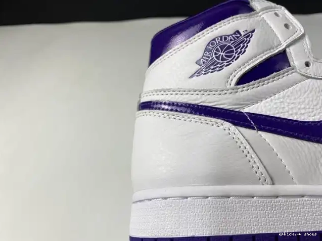Cheap COURT HIGH PURPLE RETRO JORDAN 1 AIR CD0461-151 0602